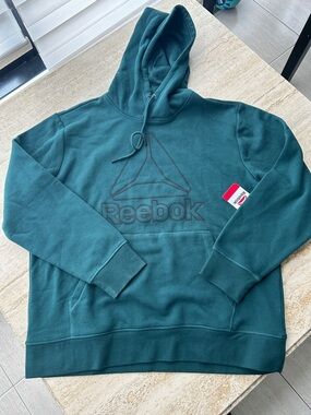 NEW 🆕 Reebok Men's Teal Pullover Hoodie size XL